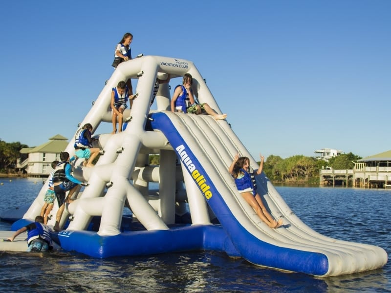 Aquaglide Jungle Joe 2 Inflatable water slide and climber.