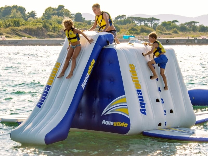 Aquaglide King of the Mountain Climber and Inflatable Water Slide