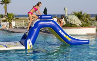 Inflatable water slide