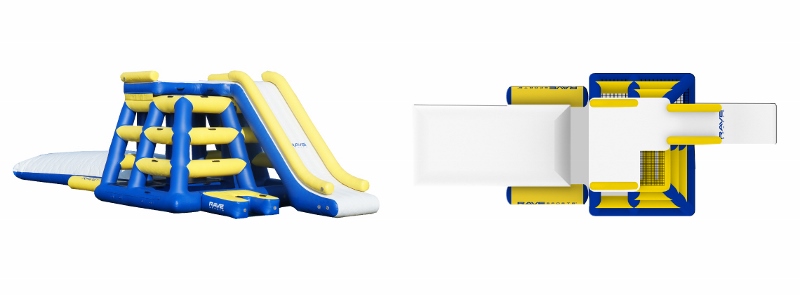 Rave Power Tower Climber and Inflatable Water Slide - Image 4