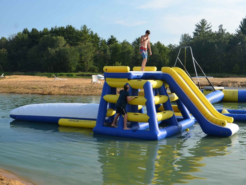 Rave Power Tower Climber and Inflatable Water Slide - Image 3