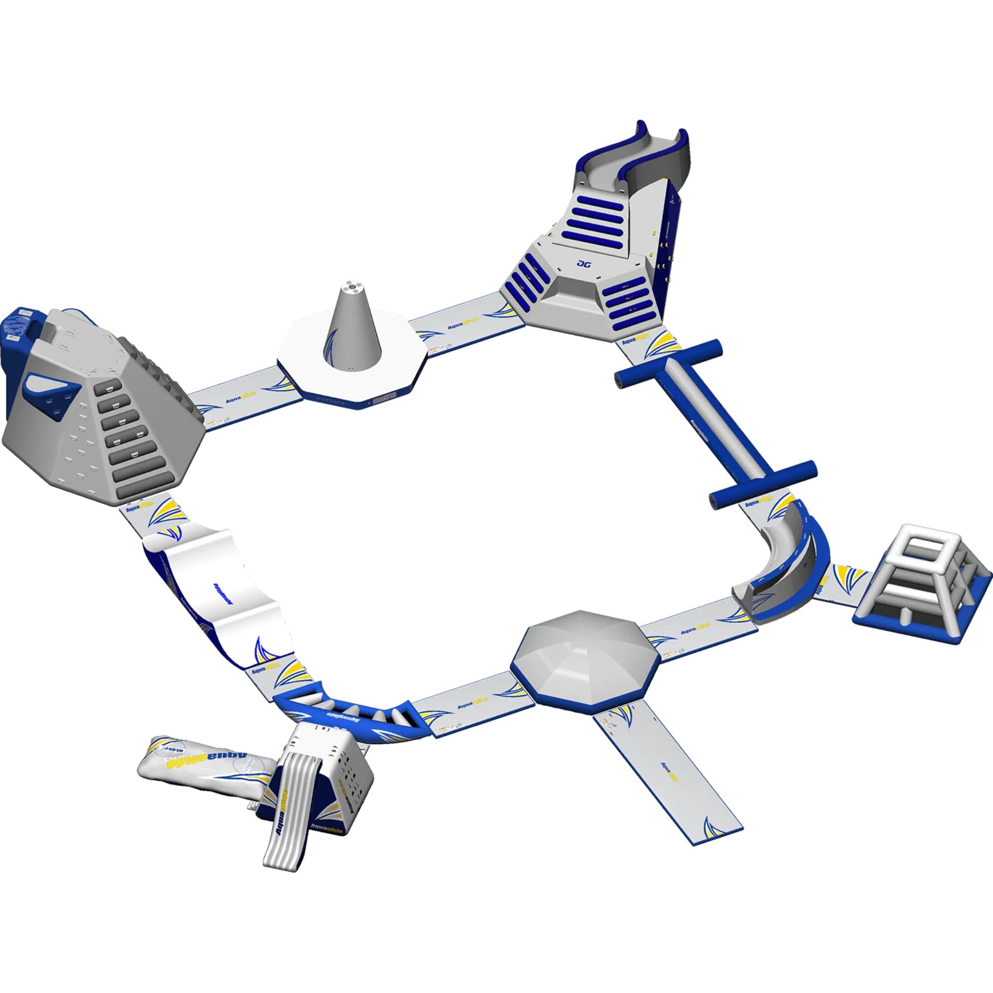 Aquaglide Inflatable Water Park - Ring Monsoon S 50