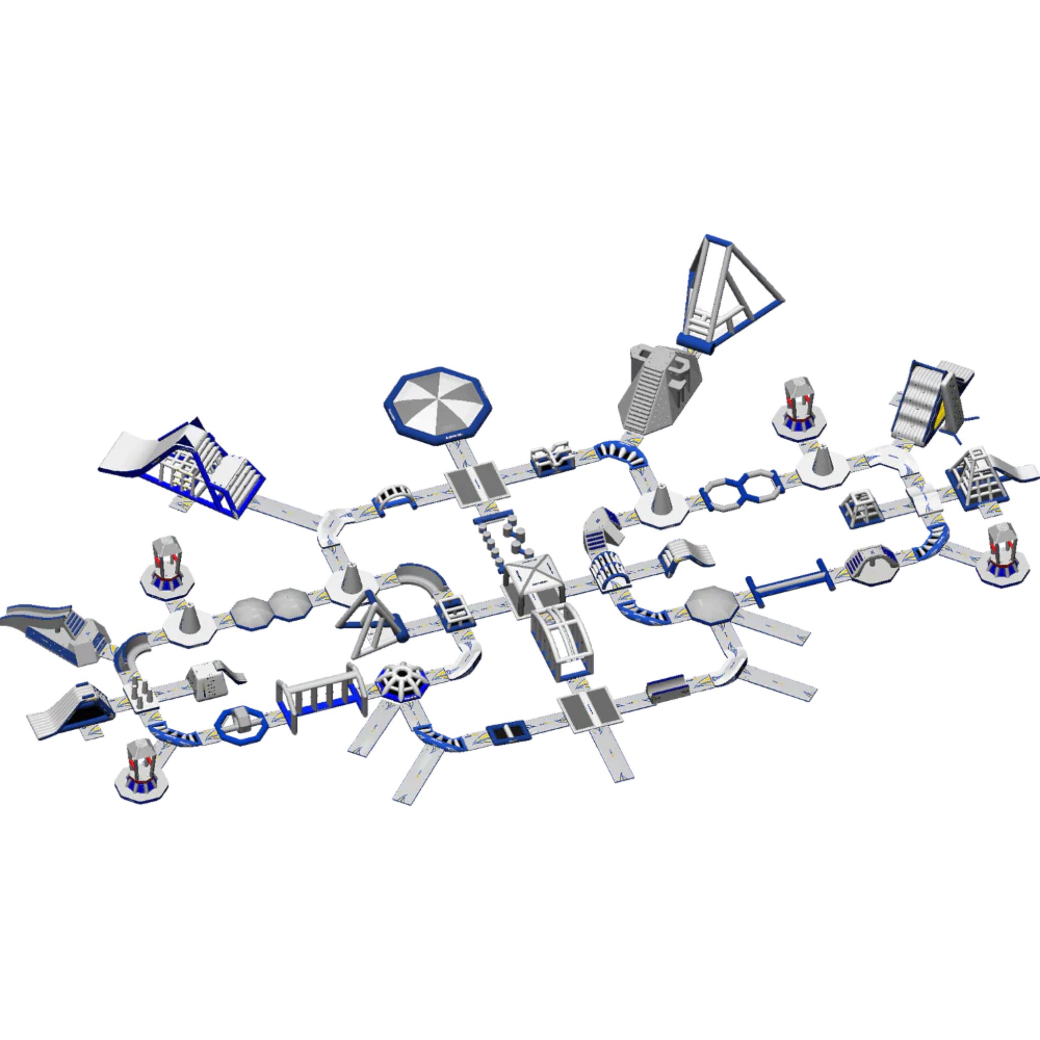 Aquaglide Inflatable Water Park - Ring Monsoon XXL 250